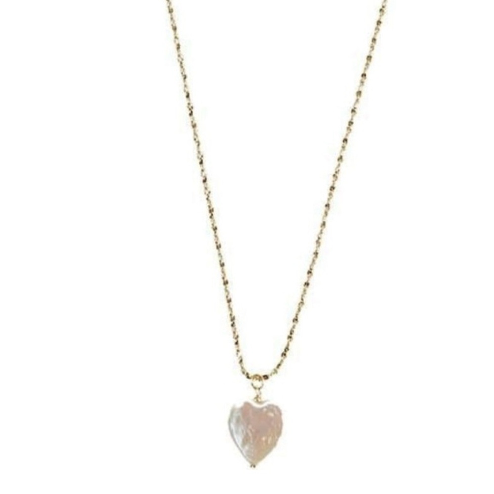 NEW Argento Vivo Heart Pendant Necklace 18K Gold Sterling Silver Molten Heart - Picture 2 of 4